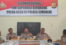 Karo Rena Polda Aceh Berikan Arahan Tentang Penyerapan Anggaran Di Polres Simeulue