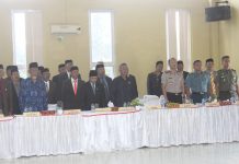 Kapolres Simeulue Hadiri Rapat Paripurna ( LKPJ) – ( AMJ) Di Gedung DPRK kab. Simeulue.