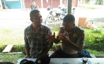 Bhabinkamtibmas Polsek Tepah Barat, Laksanakan Saweu Kede Kopi.