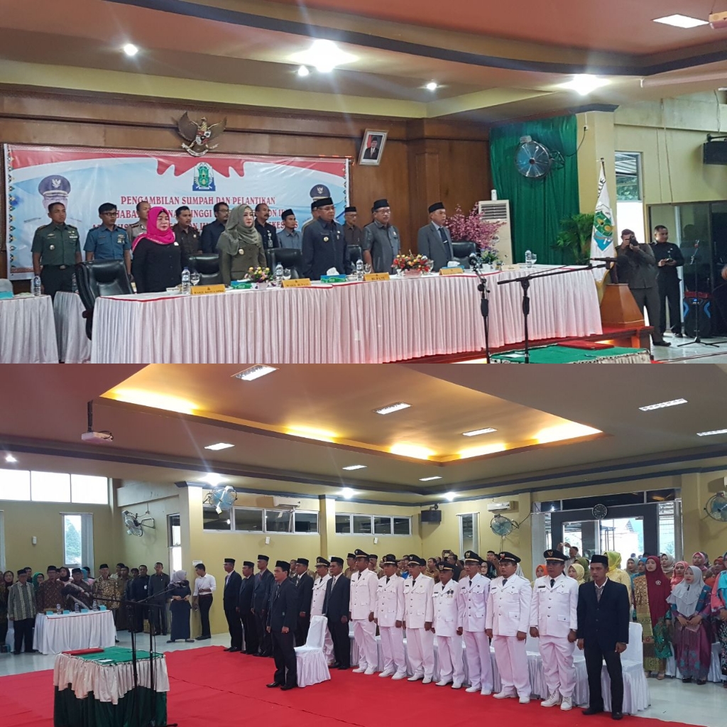 Pada Saat Kapolres Simeulue menghadiri Pengambilan Sumpah dan pelantikan Pejabat Eselon II , Eselon III