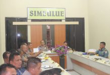 Vicon Lintas Sektoral Dalam Rangka PAM Idul Fitri 1439 H, Di Mapolres Simeulue