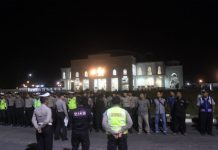 Polres Simeulue Gelar Apel Malam Lebaran Idul Fitri 1439 H, Terjunkan Puluhan Personel Gabungan