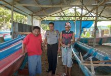 Sambangi Kelompok Nelayan Kapolsek Tepsel Sampaikan Pesan Kamtibmas