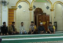 Kapolres Simeulue Bersama PJU Dalam Safari Shalat Subuhnya Sampaikan Pesan Kamtibmas.