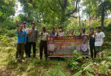 Kapolsek Beserta Anggota dan Bhabinkamtibmas Melaksanakan Patroli Dialogis Cegah Karhutla.