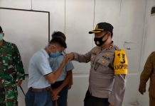 Kapolres Simeulue bersama Forkopimda Tinjau Sejumlah Sekolah di Sinabang,