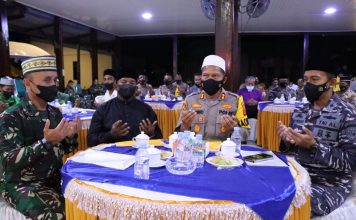 DO’A BERSAMA LINTAS AGAMA DALAM RANGKA HARI BHAYANGKARA KE-76 TAHUN 2022 DI JOGLO POLRES SIMEULUE