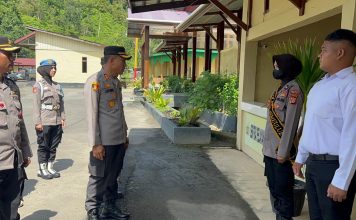 KAPOLRES SIMEULUE CEK KONTROL PELAYANAN SPKT