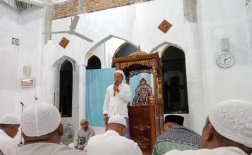 Kapolres Simeulue Laksanakan Shalat Subuh Keliling Di Mesjid Terapung Desa Suka Jaya