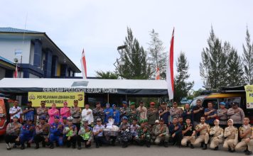 Kapolres Simeulue Bersama Forkopimda Cek Pos Pam dan Pos Yan Ketupat Seulawah