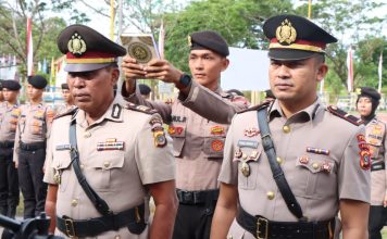 Kapolres Simeulue Pimpin Upacara Sertijab Pejabat Polres Simeulue