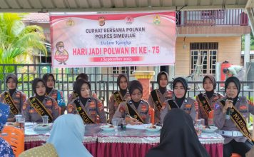 Sambut Hari Jadi Polwan Ke-75, Polres Simeulue Gelar Curhat Bersama Polwan