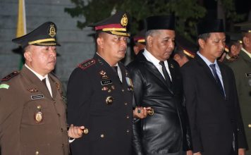 Kapolres Simeulue Hadiri Apel Renungan Suci, Dalam Rangka Hari Kemerdekaan RI Ke-78