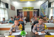 Kapolres Simeulue dan PJU Ikuti Zoom Meeting Operasi Ketupat dan Strategi Pemerintah Hadapi Mudik Lebaran 2024