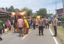 Pengamanan Kampanye Paslon No Urut 05 di Desa Kuta Inang Berlangsung Kondusif