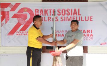 Polres Simeulue Gelar Bakti Sosial dalam Rangka Hari Bhayangkara ke-79