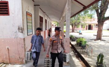 Polres Simeulue Monitoring Program Makan Bergizi Gratis di Tiga Kecamatan