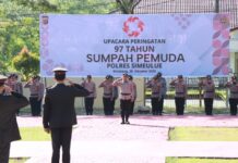 Peringatan Hari Sumpah Pemuda ke-97 Tahun 2025 di Mapolres Simeulue Berlangsung Khidmat dan Lancar