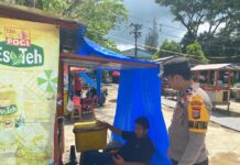 POLRES SIMEULUE LAKSANAKAN KEGIATAN RUTIN YANG DITINGKATKAN (KRYD) ANTISIPASI GUANTIBMAS DI WILAYAH POLSEK SIMEULUE TIMUR