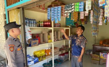 POLSEK ALAFAN GELAR KEGIATAN RUTIN YANG DITINGKATKAN (KRYD) ANTISIPASI GUANTIBMAS
