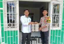 POLSEK SIMEULUE TIMUR PEMBAGIAN MAKAN BERGIZI GRATIS (MBG) DI KECAMATAN SIMEULUE TIMUR BERJALAN AMAN DAN LANCAR