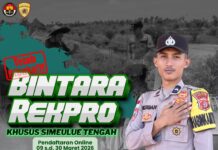 Telah Dibuka! Rekrutmen Bintara Rekpro Khusus Simeulue Tengah
