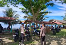 Polsek Simeulue Timur Laksanakan Patroli dan Pengamanan Objek Wisata Pantai Ganting