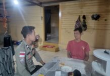 POLSEK TELUK DALAM GELAR PATROLI KRYD DAN SOSIALISASI KARHUTLA UNTUK JAGA KAMTIBMAS