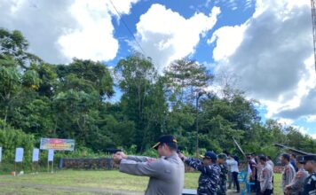 PERSONEL POLRES SIMEULUE GELAR LATIHAN MENEMBAK BERSAMA FORKOPIMDA, PERKUAT SINERGITAS ANTARINSTANSI