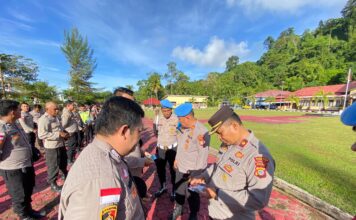 JELANG HUT KE-81 KEMERDEKAAN RI, SIPROPAM POLRES SIMEULUE PERKUAT PENEGAKAN KETERTIBAN DAN DISIPLIN PERSONEL