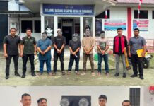 Satreskrim Polres Simeulue Serahkan 10 Tersangka Pemalsuan dan/atau Penadahan berserta Barang Bukti ke Kejaksaan Negeri Simeulue
