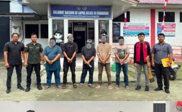 Satreskrim Polres Simeulue Serahkan 10 Tersangka Pemalsuan dan/atau Penadahan berserta Barang Bukti ke Kejaksaan Negeri Simeulue