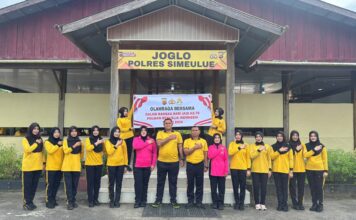 Olahraga Bersama, Polres Simeulue Semarakkan Hari Jadi ke-78 Polwan RI