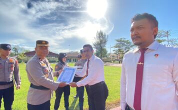 Polres Simeulue Berikan Penghargaan kepada 18 Personel Satreskrim atas Pengungkapan Kasus Pencurian Emas
