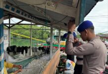 Patroli Sambang Nelayan, Satpolairud Polres Simeulue Sampaikan Imbauan Waspada Cuaca Ekstrem