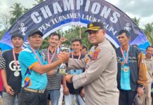 Grand Final Lauke Cup-1 Berlangsung Meriah, Polres Simeulue Pastikan Keamanan Pertandingan dan Penonton