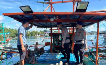 Sat Polairud Polres Simeulue Laksanakan Patroli Sambang Nelayan Antisipasi Guantibmas