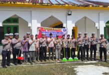 POLANTAS KARIB UNTUK MASYARAKAT, SAT LANTAS POLRES SIMEULUE GELAR BAKTI SOSIAL SAMBUT HARI LALU LINTAS BHAYANGKARA KE-71