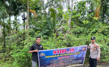 Polsek Simeulue Barat Patroli Karhutla, Cegah Kebakaran Hutan dan Lahan