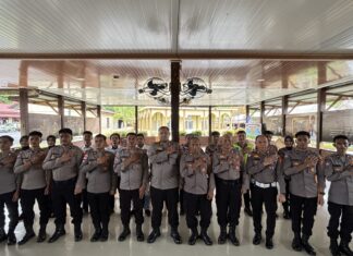 Kapolres Simeulue Berikan Arahan dan Bimbingan kepada Pengurus Saka Bhayangkara