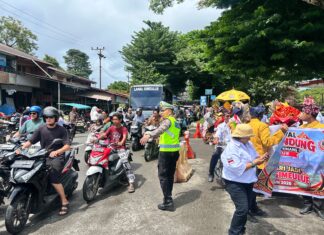 Polres Simeulue Lakukan Pengamanan Lalin Kegiatan Karnaval HUT ke-27 Kabupaten Simeulue, Kegiatan Berlangsung Aman dan Kondusif