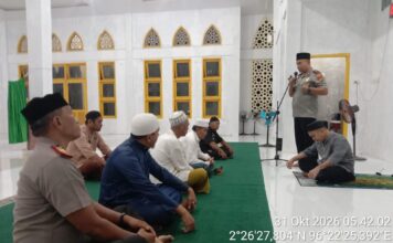 Polres Simeulue Gelar Sholat Subuh Keliling, Pererat Silaturahmi dan Serap Aspirasi Masyarakat