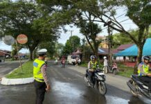 Polres Simeulue Amankan dan Atur Lalu Lintas Kegiatan Fun Run Hari Jadi Kabupaten Simeulue ke-27 Tahun 2026