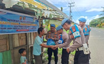 Sambut Hari Jadi Propam ke-24, Propam Polres Simeulue Salurkan Bansos kepada Warga Kurang Mampu